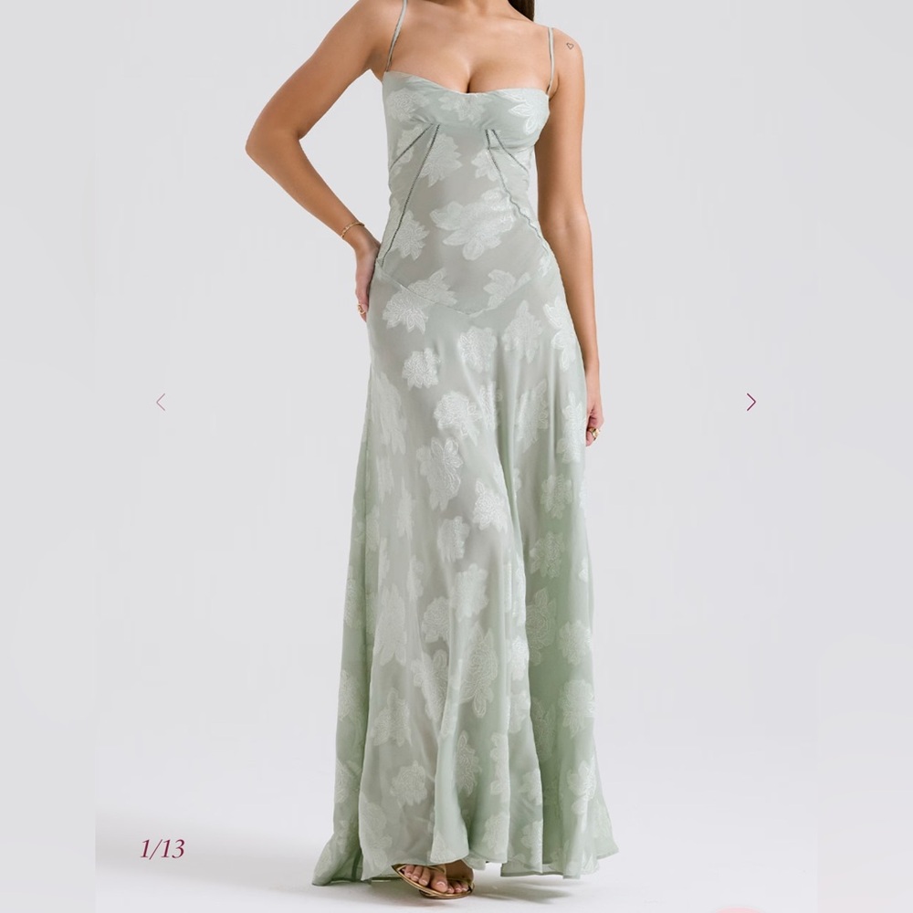 House of CB, Seren Dress in Pistachio